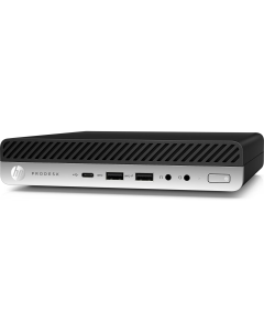 HP Prodesk 600 G4 Mini Intel Core i3 8100T | 8GB DDR4 | 128GB SSD | WiFi / Bluetooth | 2x Displaypoort / 1x VGA | Windows 11 Pro