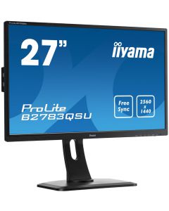 Iiyama Prolite B2783QSU 27 Inch 2K 2560x1440 | Displaypoort - HDMI - DVI-D| TN Paneel | 60 Hz | Gebruikt