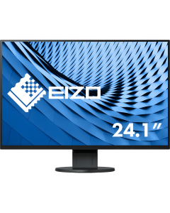 Eizo FlexScan EV2456 24 Inch 1920 x 1200 IPS Paneel | Displayport, HDMI, VGA, DVI | 16:10 | 60Hz | Zwart