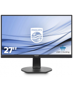 Philips 272B7QU Quad HD 27 inch Docking Monitor 2560 x 1440 | Displaypoort, HDMI - Docking USB-C | Ingebouwde Speakers | Breedbeeld | 60hz | Kleine Kras in Scherm